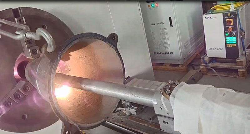 鑄鋼漏斗激光熔覆修復加工