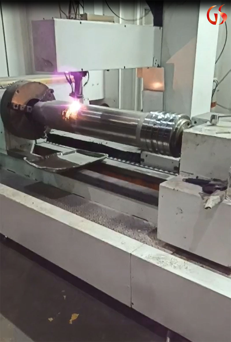 立柱活塞桿激光熔覆修復加工的工藝步驟