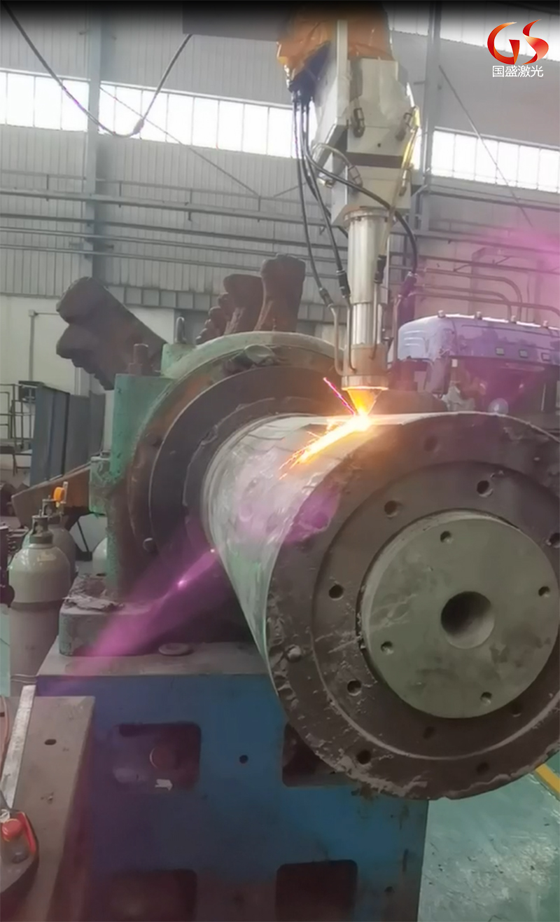 鋼廠單齒輥激光熔覆修復加工