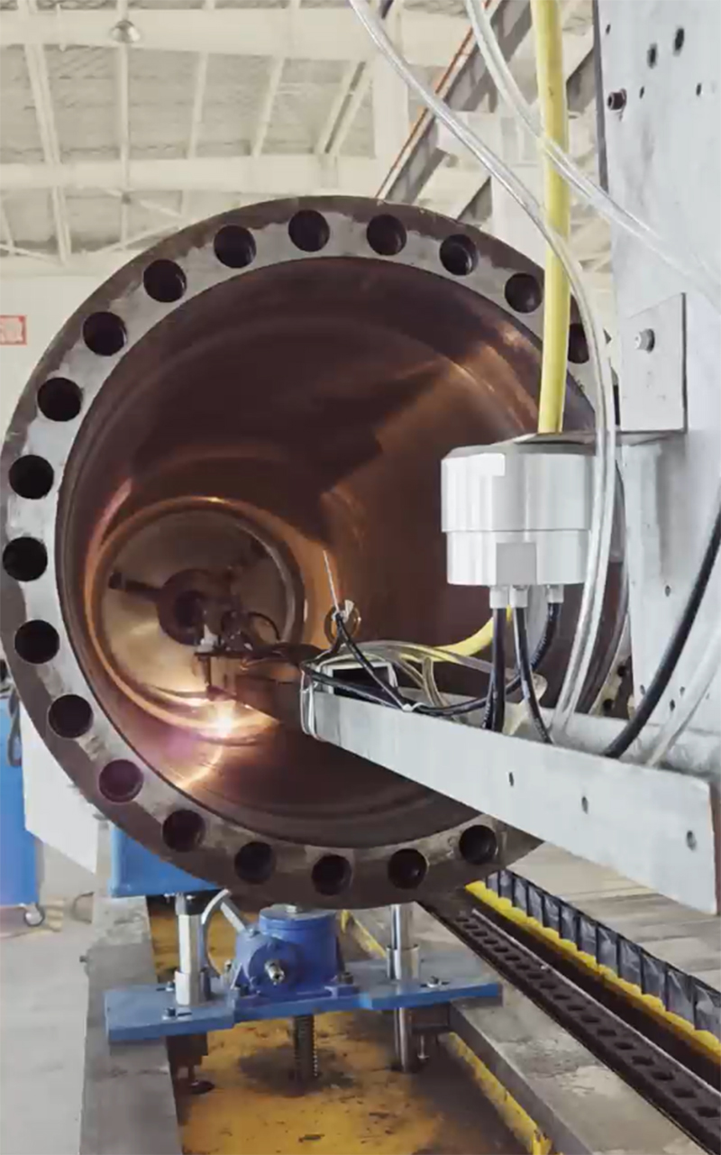 鋼筒內外壁激光熔覆修復加工技術